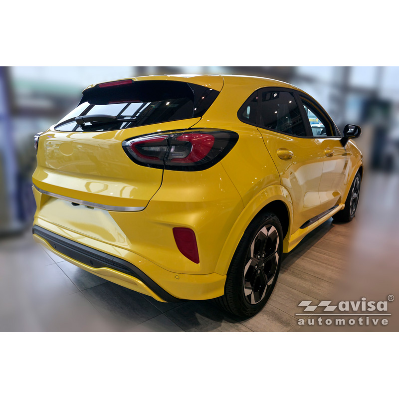 Avisa Revêtement d'habillage du hayon du coffre inox brossé sur mesure pour Ford Puma 2019-