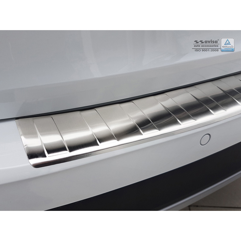 Protection de seuil arrière inox sur mesure pour Audi A4 B9 Allroad 2015-2019 & FL 2019- 'Ribs'