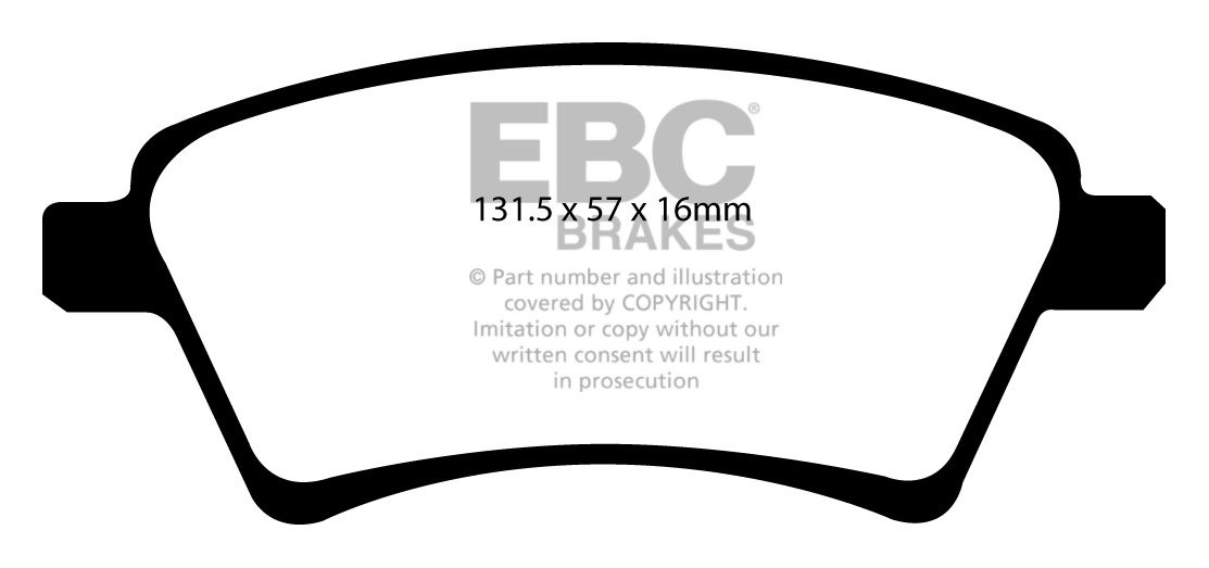 EBC Brakes SUZUKI SX4 1.9 TD 2006-2009 Remblokken voorzijde