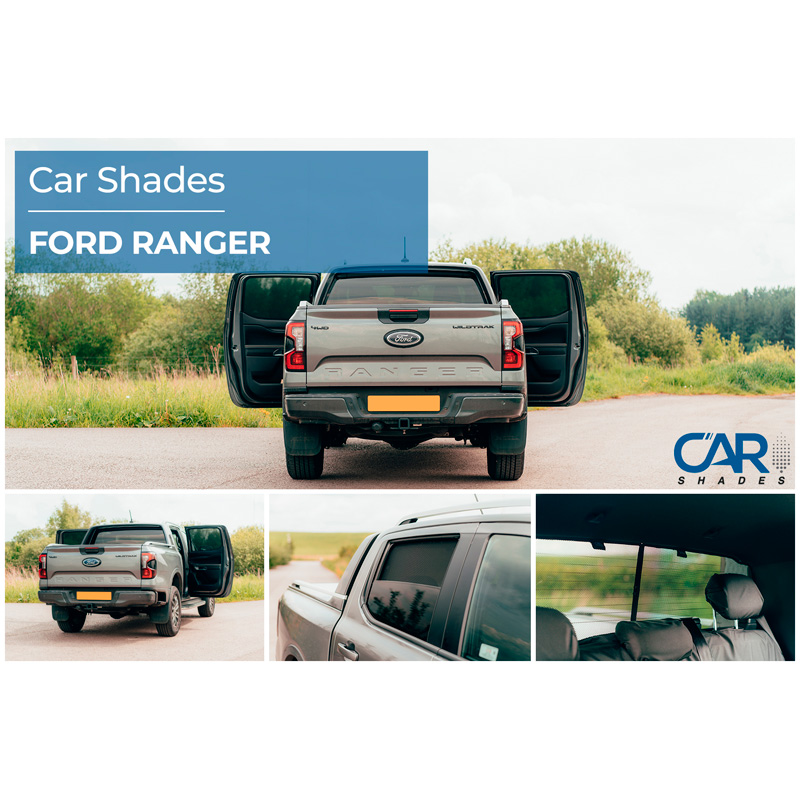 Set de Car Shades sur mesure pour Ford Ranger 4 portes 2023- (4-pièces)