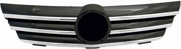 Grill Mercedes C203 chroom/ zwart 00-04