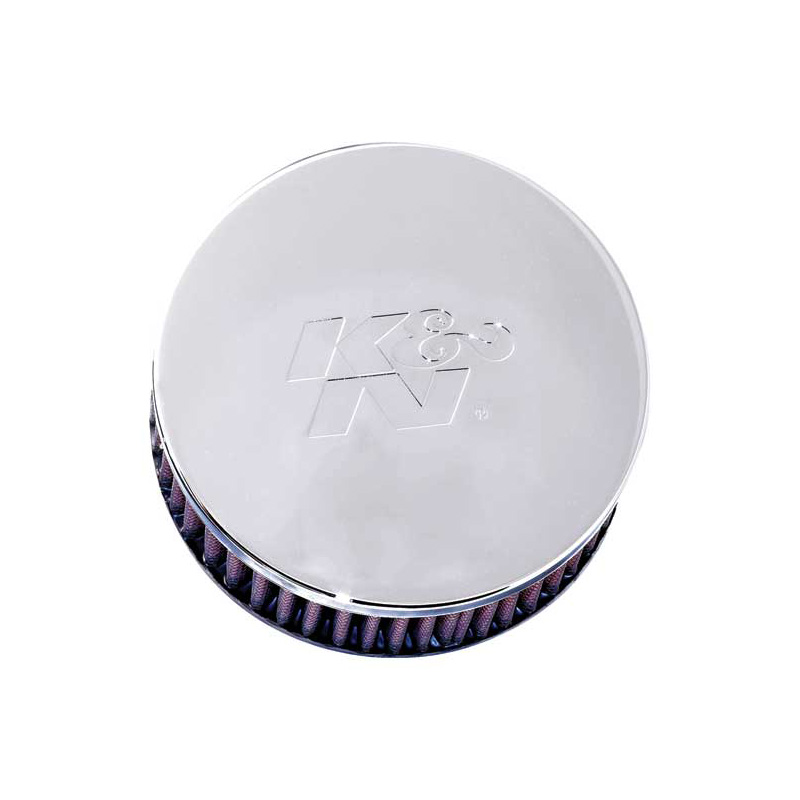 K&N Filtre à Air Universel Cylindrique 62mm raccordement, 130mm diamètre, 51mm hauteur (RC-0850)
