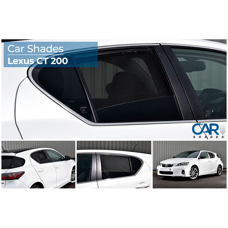 Set de Car Shades (portes arrières) sur mesure pour Lexus CT200H 2011- (2-pièces)