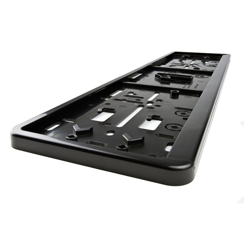 Alti Giri Set de Portes-plaque synthétique 52,7x12,8cm - Type Autodromo - Noir - 2 pièces