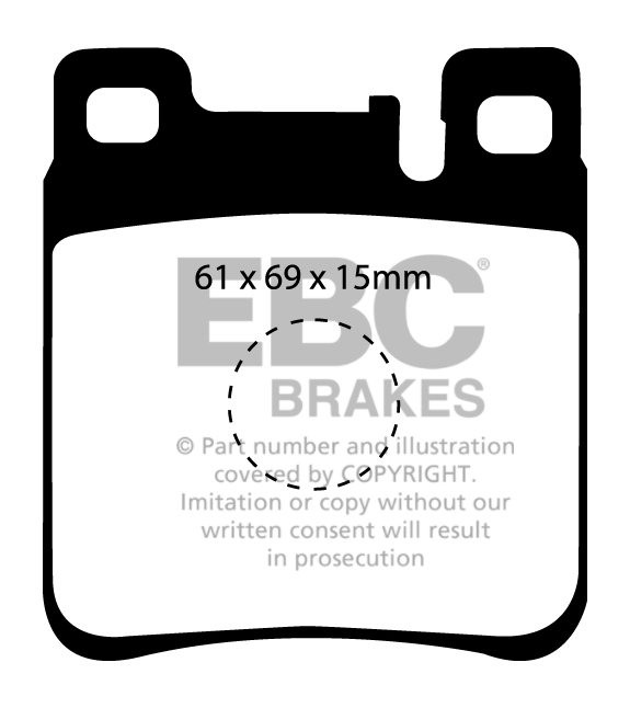 EBC Brakes MERCEDES S-Class (W140) S500 93-98 Remblokken achterz