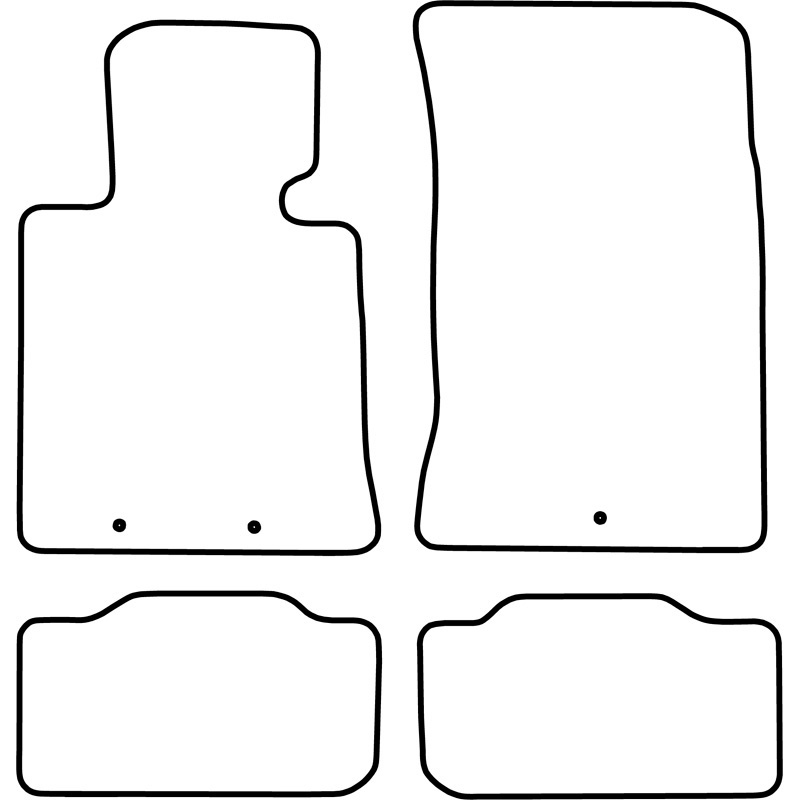 Set de tapis de sol en velours sur mesure pour Hyundai Genesis Coupe 2011-