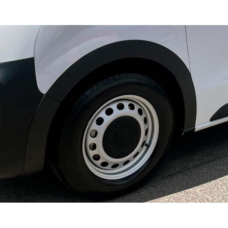 RGM Set extensions de garde-boue sur mesure pour Citroen Jumpy excl. XS & Peugeot Expert 2016- excl. Compact  & Opel Vivaro SWB 2019- - Noir