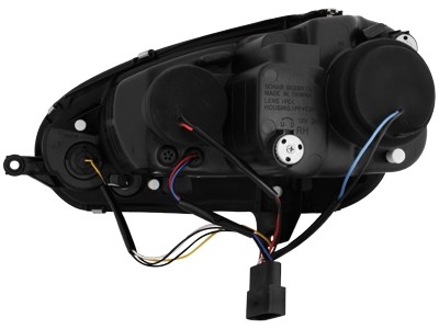 Phares VW Golf V Angel Eyes + LED noire