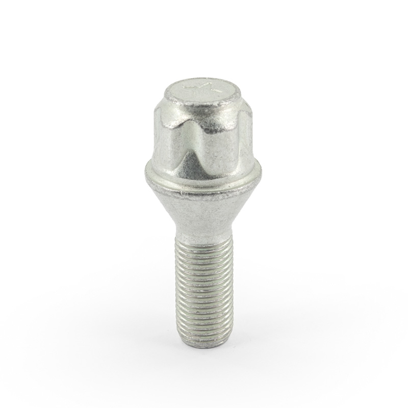 Jeu de antivol de roue H&R M12x1.25x26mm conique - 4 boulons antivol de roues avec adaptateur