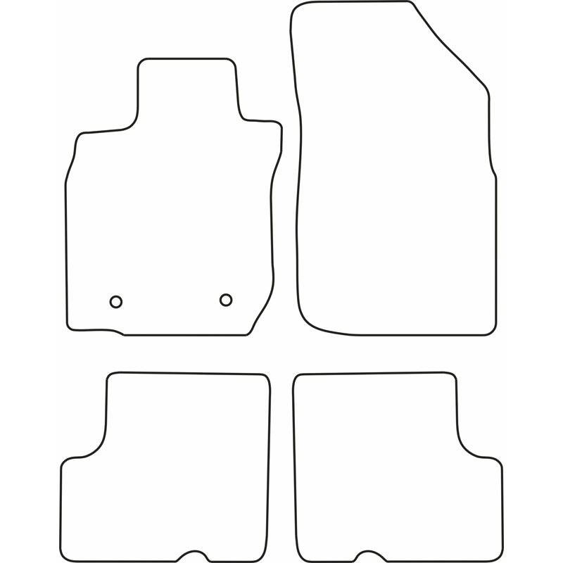 Set de tapis de sol sur mesure pour Dacia Duster 2010-2014