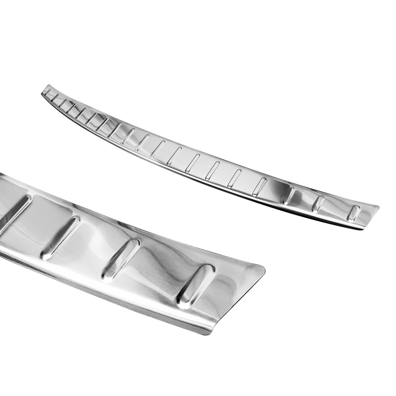 Protection de seuil arrière inox sur mesure pour Mercedes CLA II (X118) Shooting Brake 2019- 'Ribs'