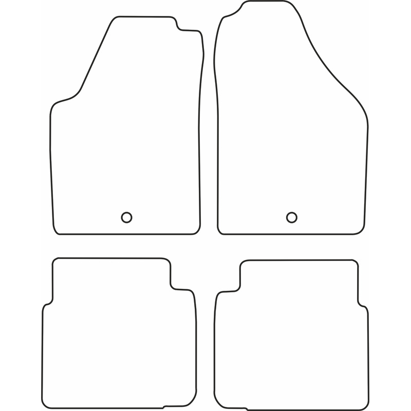 Set de tapis de sol sur mesure pour Lancia Musa 2004-2012