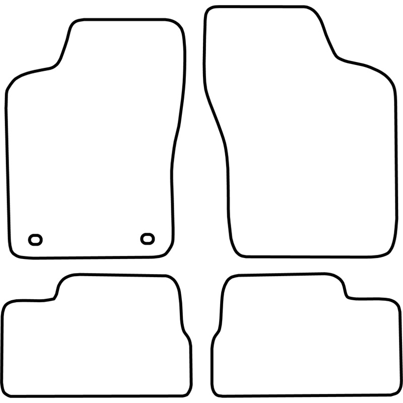 Set de tapis de sol sur mesure pour Daewoo Nexia 1995-1997