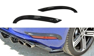 Zijdiffusers VW Golf 7.5 R Facelift Glans Zwart