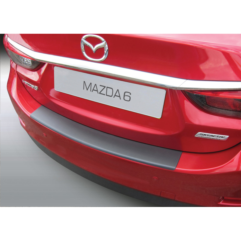 Protection de seuil arrière (ABS) sur mesure pour Mazda 6 Sedan 2013- Noir
