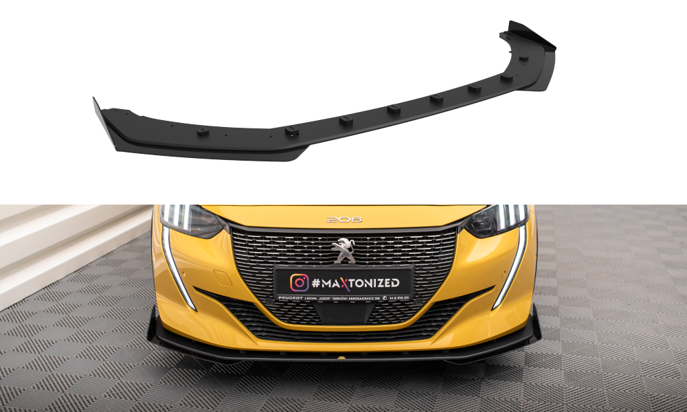 Voorspoiler met Canards Street Pro Peugeot 208 GT Maxton