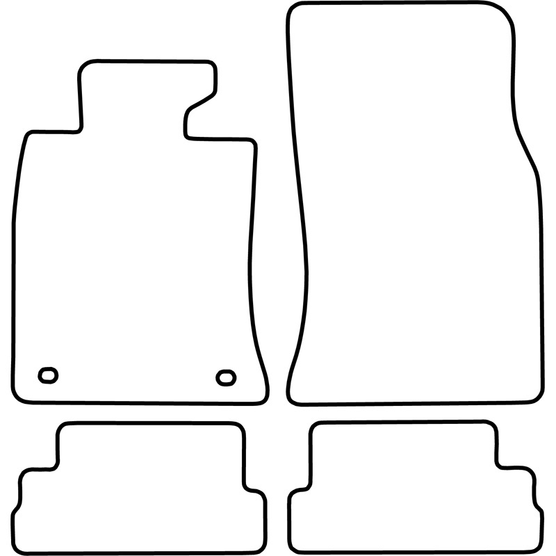 Set de tapis de sol en velours sur mesure pour Mini Cabrio 2007-