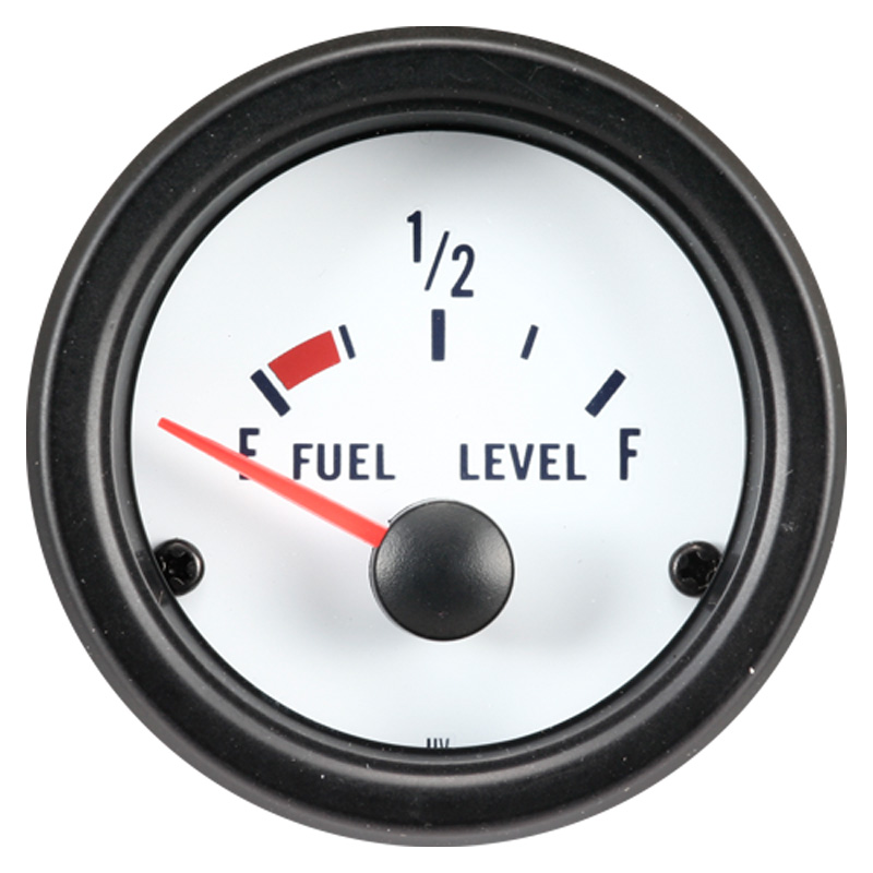 Instrument Performance blanc classique niveau de carburant 52mm