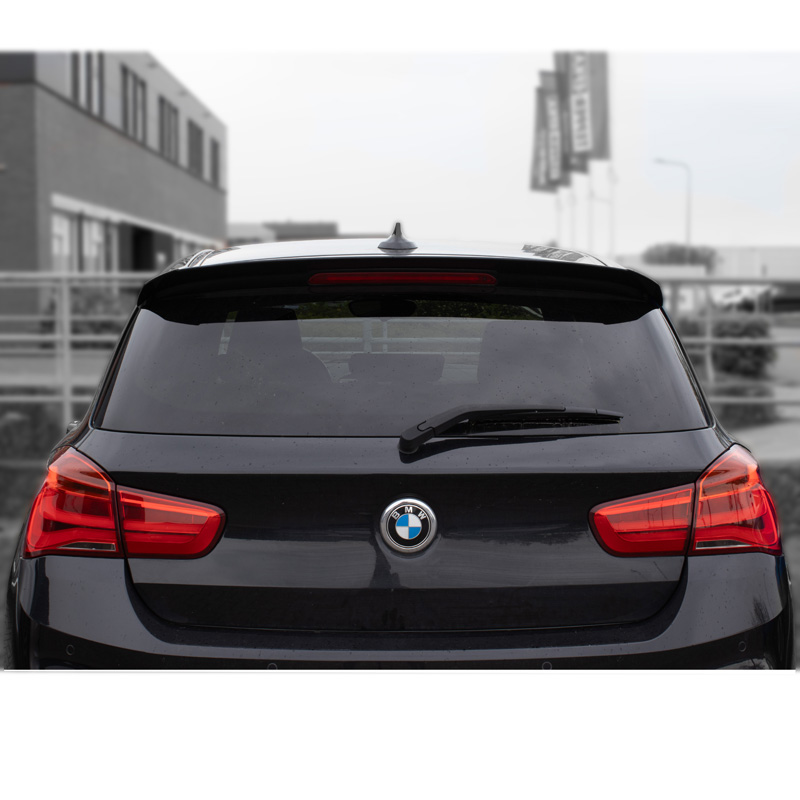 Becquet de toit sur mesure pour BMW Série 1 F20/F21 3/5-portes 2011-2019 (ABS Noir Luisant)