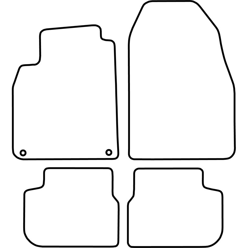 Set de tapis de sol en velours sur mesure pour Saab 9-3 cabrio 2008-