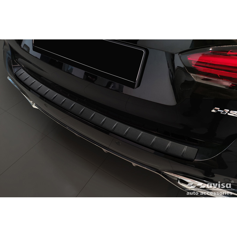Protection de seuil arrière inox noir mat sur mesure pour MG (E)HS Facelift 2020-2023 & Facelift 2023-2024 'Ribs'