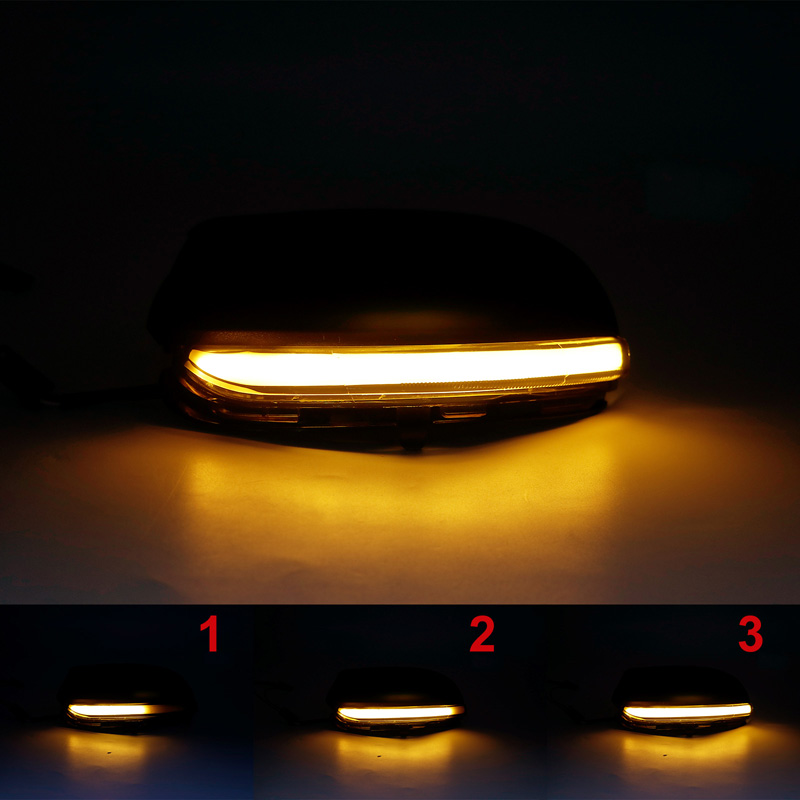 Set de Clignotants de Rétroviseurs LED sur mesure pour Volkswagen Golf VI 2008-2012 & Touran 2010-2015 - Fumée - incl. Feux Dynamiques