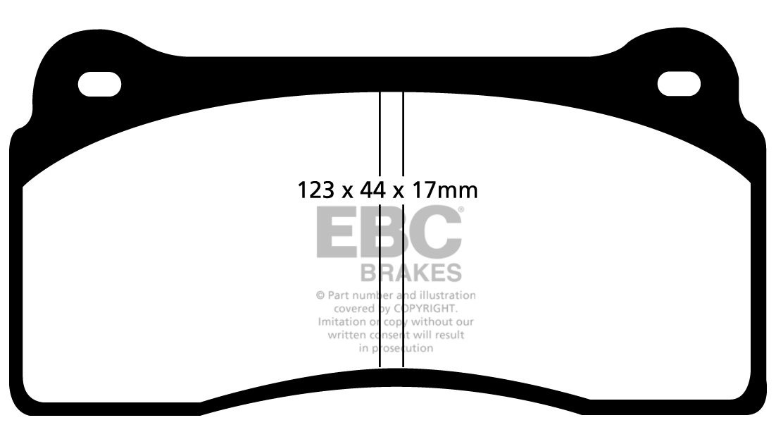 EBC Brakes DODGE (USA) Viper 8.3 (SRT-10) 2002-2007 Remblokken v