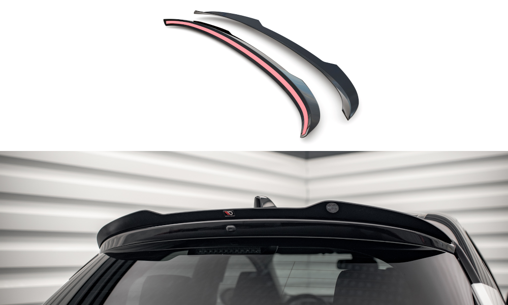 Spoiler V.2 Toyota Yaris MK4 Maxton Glans Zwart