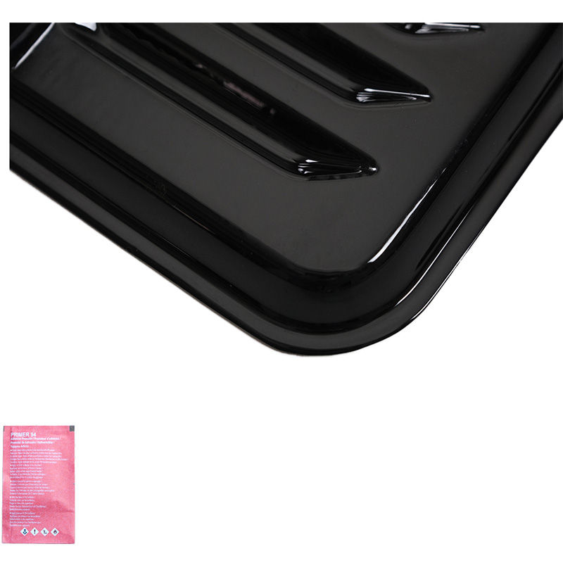 Oneway Jeu de prises d'air (latérales) sur mesure pour Volkswagen Transporter T5.1/T6/T6.1 2010-2022 (Chassis longue) - Noir brillant