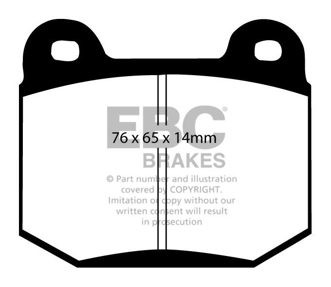 EBC Brakes SUBARU Impreza 2.5 Turbo (RB320) 2006-2007 Remblokken