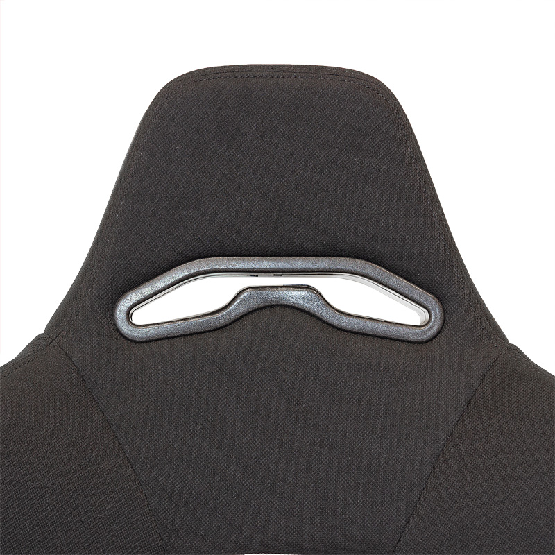 Siège baquet 'Eco' - Noir/Gris - Dossier réglable (à droite) - incl. glissières
