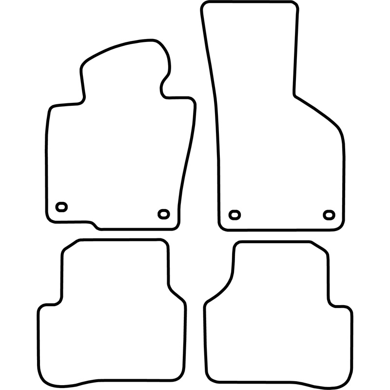 Set de tapis de sol sur mesure pour Volkswagen Passat 2005-2007
