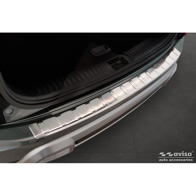 Protection de seuil arrière inox sur mesure pour SsangYong Torres (J100) 2022- 'Ribs'