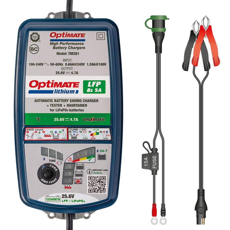 OptiMate Lithium 8s 5-Amp véritable chargeur et mainteneur