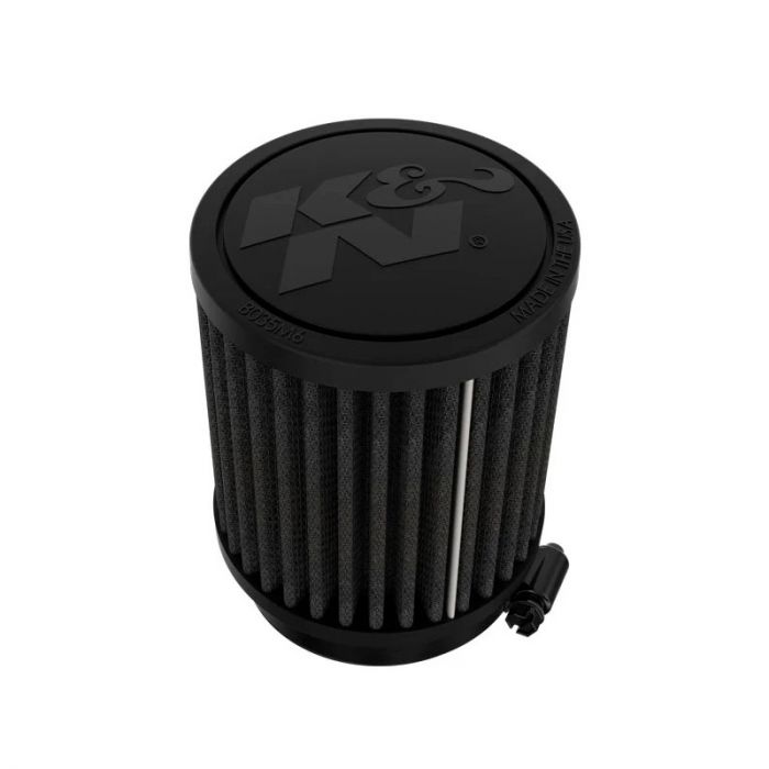 K&N Filtre à Air Noir Dryflow Universel 64mm raccordement, 89mm diamètre, 102mm hauteur (RU-3125HBK)