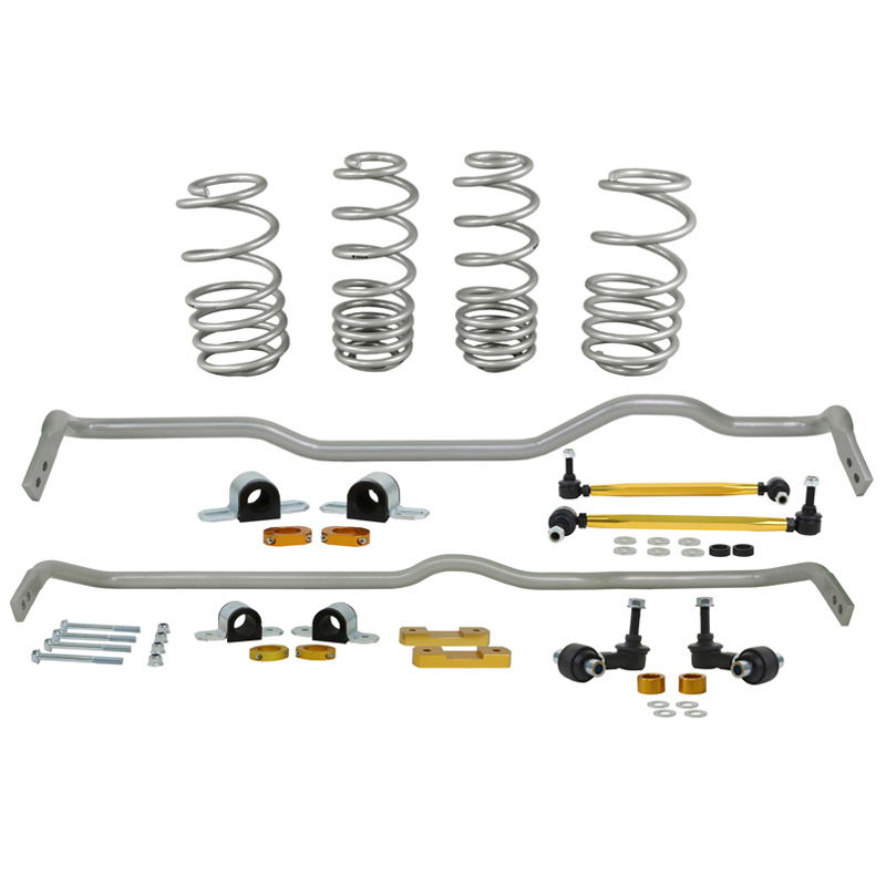 Whiteline Grip-Série 1 Kit de barre stabilisatrice et de ressort d'abaissement sur mesure pour Audi A3 Cabrio/Sedan/Sportback Quattro / Volkswagen Golf VII 4motion 2012-