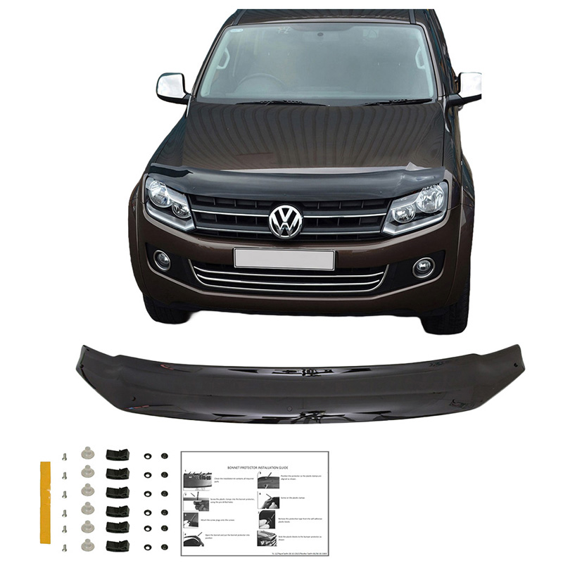 Protection du capot sur mesure pour Volkswagen Amarok MK1 2010-2022 - Noir brillant