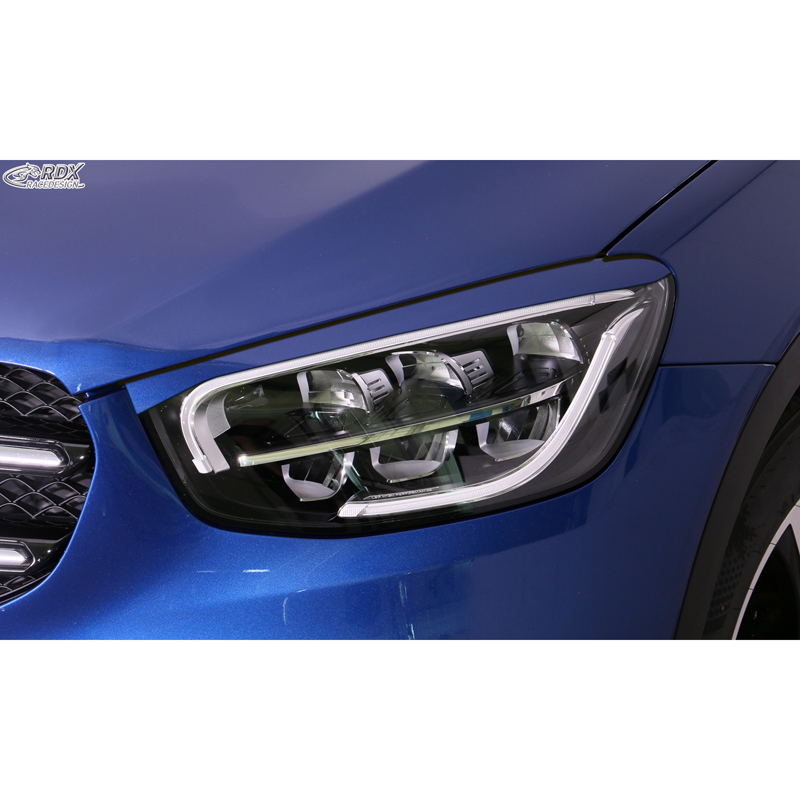 RDX Spoilers de phares sur mesure pour Mercedes GLC (X253) 2015-2022 & GLC Coupé (C253) 2016-2023 (ABS)