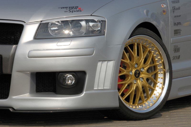 Voorbumper Carbon-Look Audi A3 8P R-frame SRA Rieger