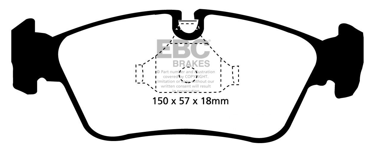 EBC Brakes BMW Z3 3.0 2000-2003 Remblokken voorzijde