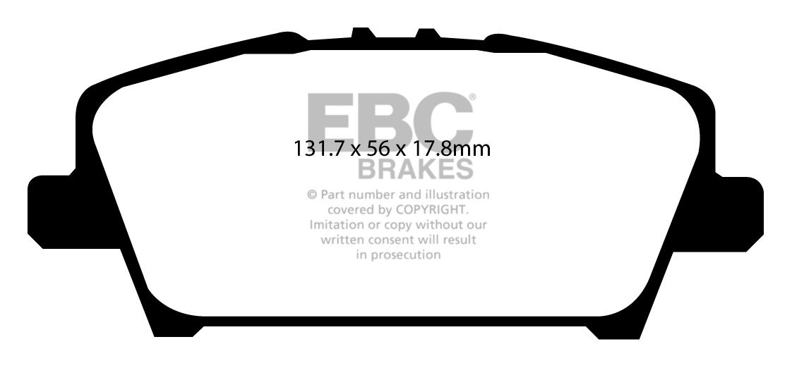 EBC Brakes HONDA Civic 1.8 Type-S (FK)(FN) 2006-.. Remblokken vo