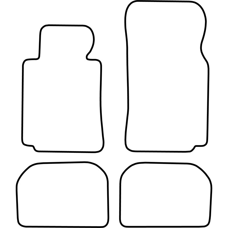 Set de tapis de sol en velours sur mesure pour BMW Série 7 1994-2001
