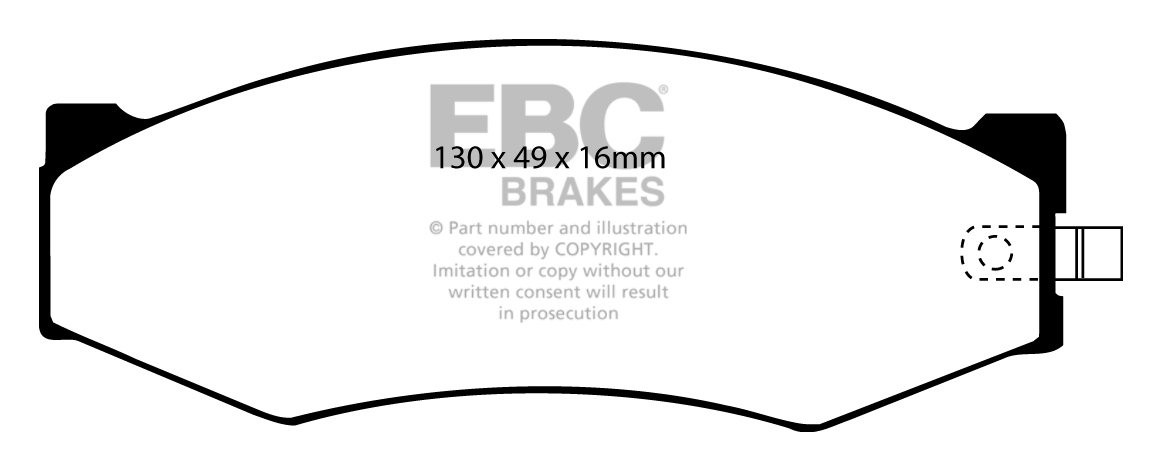 EBC Brakes NISSAN 300ZX 3.0 83-89 Remblokken voorzijde