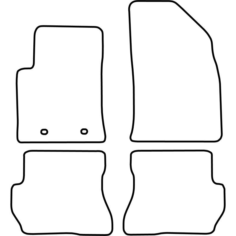 Set de tapis de sol sur mesure pour Ford Fusion 2005-2012
