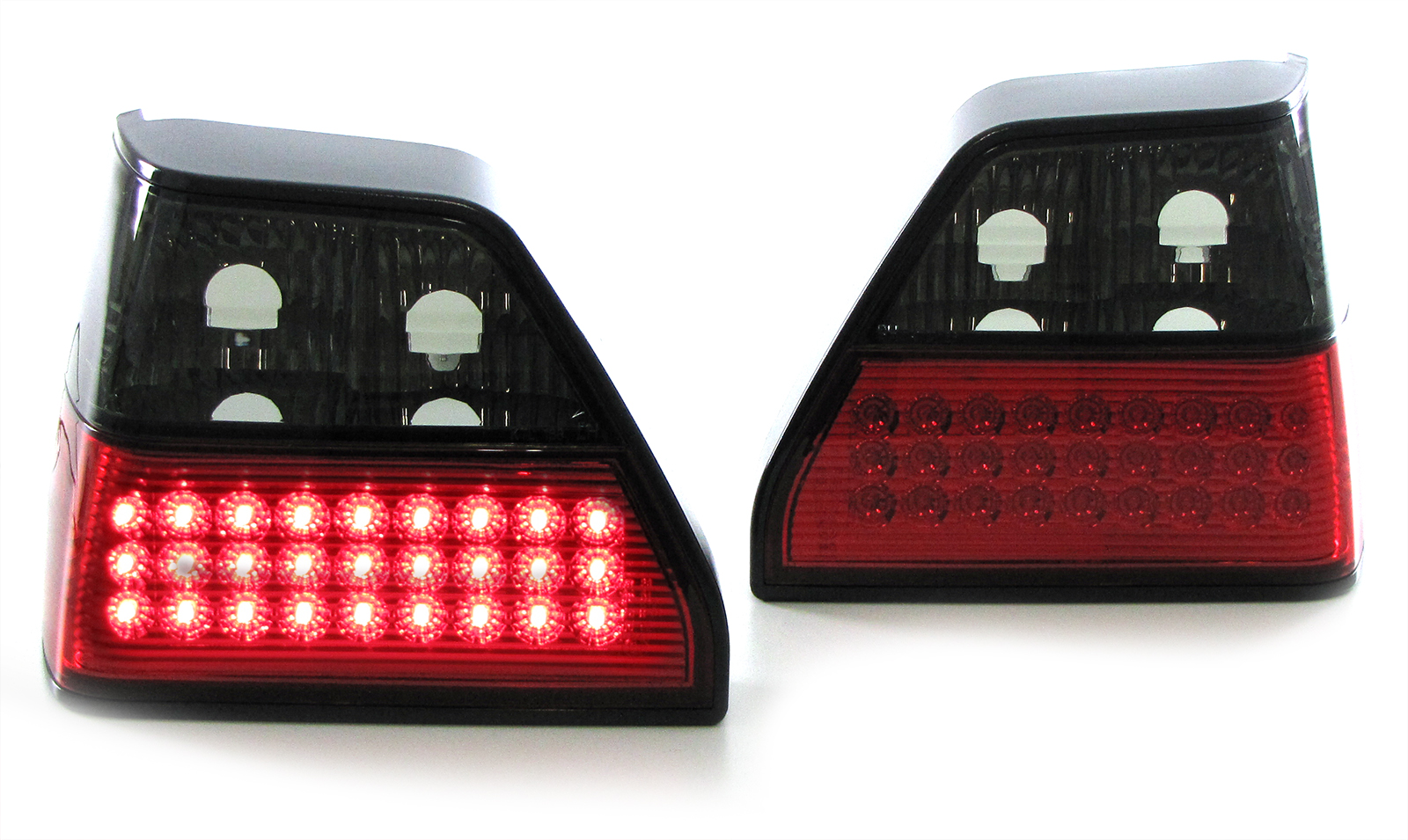Feux arriere VW Golf II LED rouges/blanc cristal