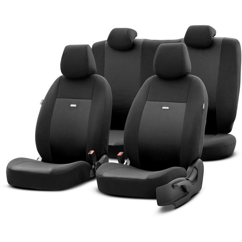 otoM Housse de sièges universel en textile 'SelectedFit Flex' Noir - 10-pièces - adapté aux Side-Airbags