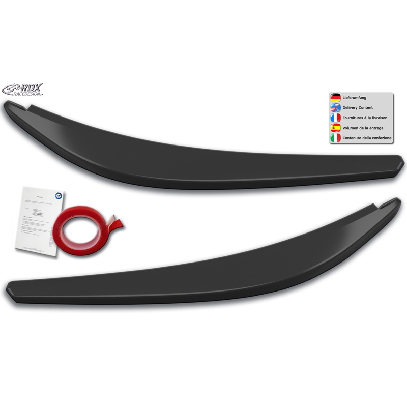 Spoilers de phares sur mesure pour Toyota Yaris (P21) 2020- (ABS)