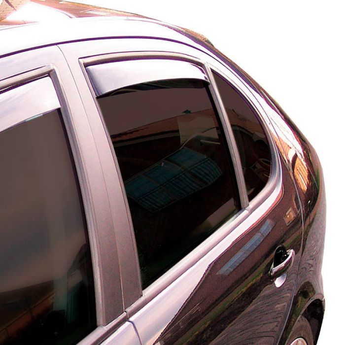 Zijwindschermen Master Dark (achter) passend voor Volkswagen T-Cross 2019-