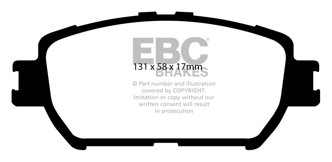 EBC Brakes TOYOTA Camry 3.0 (MCV30)(EU) 2001-2004 Remblokken voo