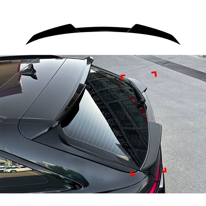 Aileron arrière inférieur sur mesure pour Audi A6 (C8) Avant 2018-2024 (ABS Noir Luisant)